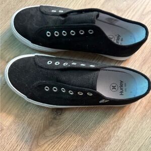Hurley Black Slip-On Sneakers